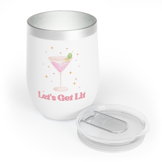 Boozy Martini Chill Wine Tumbler Best Friend Gift Preppy Christmas Gift Funny Cocktail Wine Glass