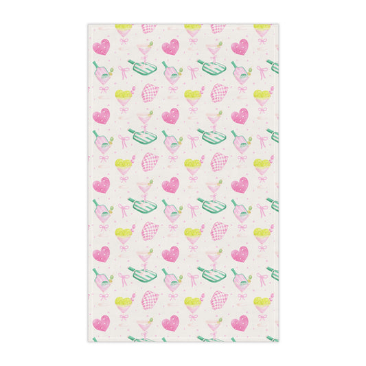 Pickleballer Tea Tea Towel Funny Hostess Gift