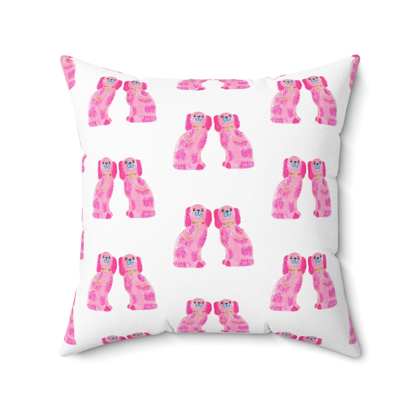 Pink Staffie Pillow