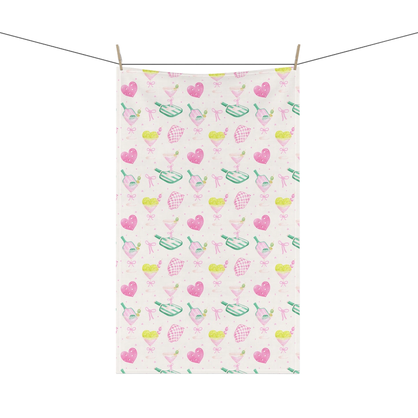 Pickleballer Tea Tea Towel Funny Hostess Gift