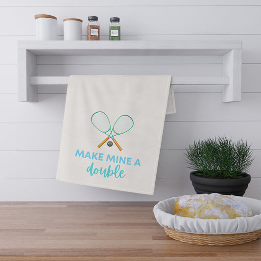 Make Mine A Double Tea Towel Fun Hostess Gift