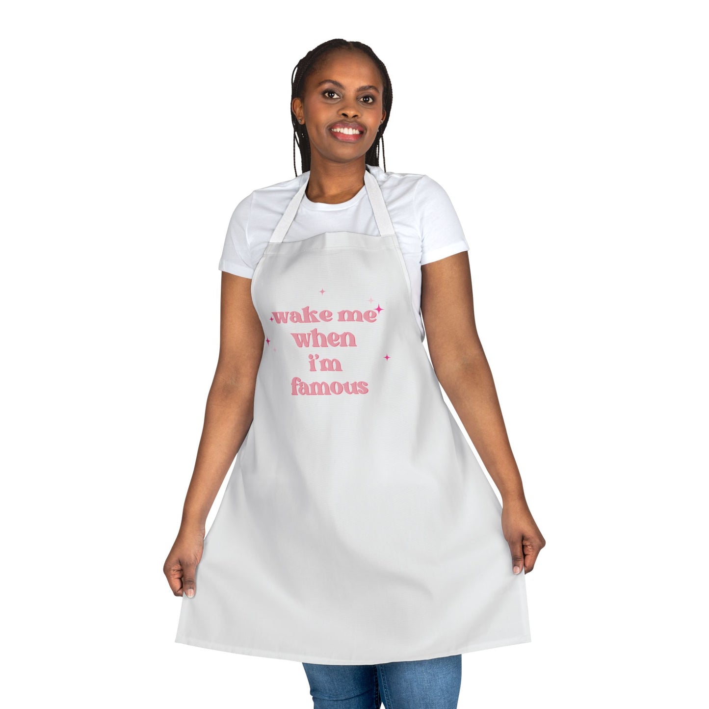 Wake Me When I'm Famous Pastel Retro Kitchen Apron