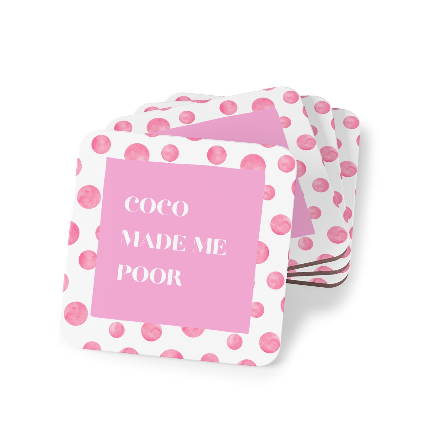 Preppy Coasters - Fun Drinkware Accessories for Parties, Home Bars, Holiday Decor, Gift Ideas
