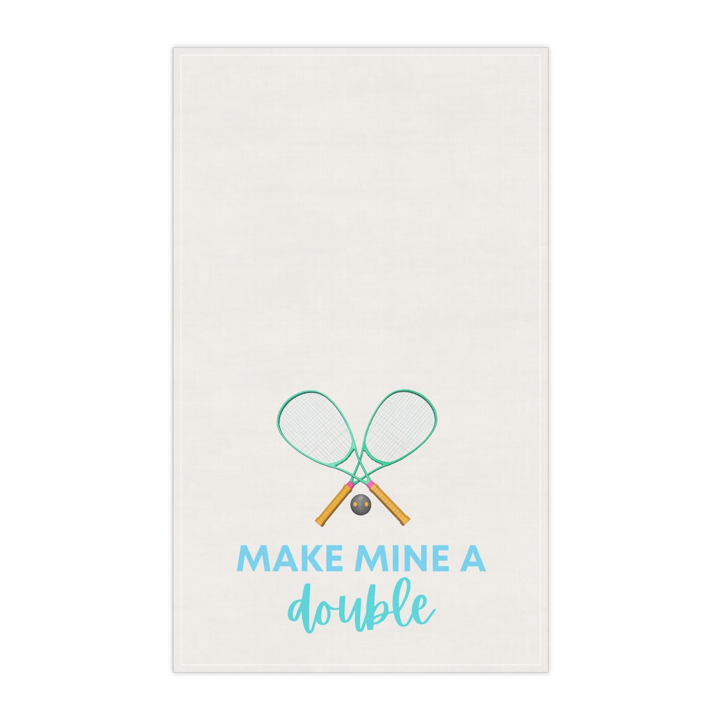 Make Mine A Double Tea Towel Fun Hostess Gift