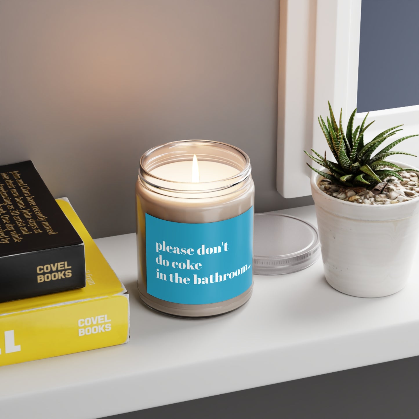 Please Don't Do Coke In The Bathroom Funny Friendship Candle Gift Best Friend Long Distance Gift Gag Gift Premium Coconut Soy Candle