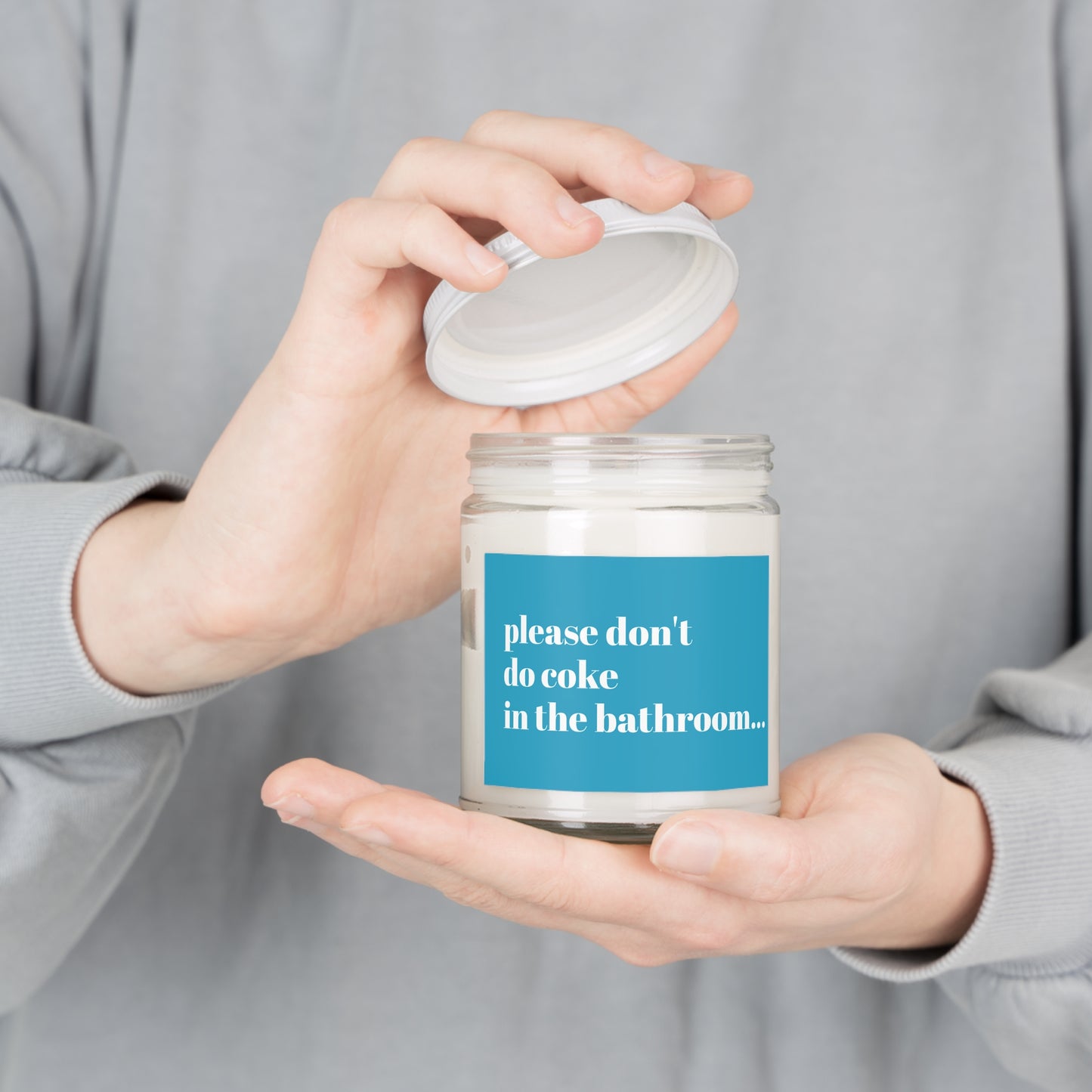 Please Don't Do Coke In The Bathroom Funny Friendship Candle Gift Best Friend Long Distance Gift Gag Gift Premium Coconut Soy Candle