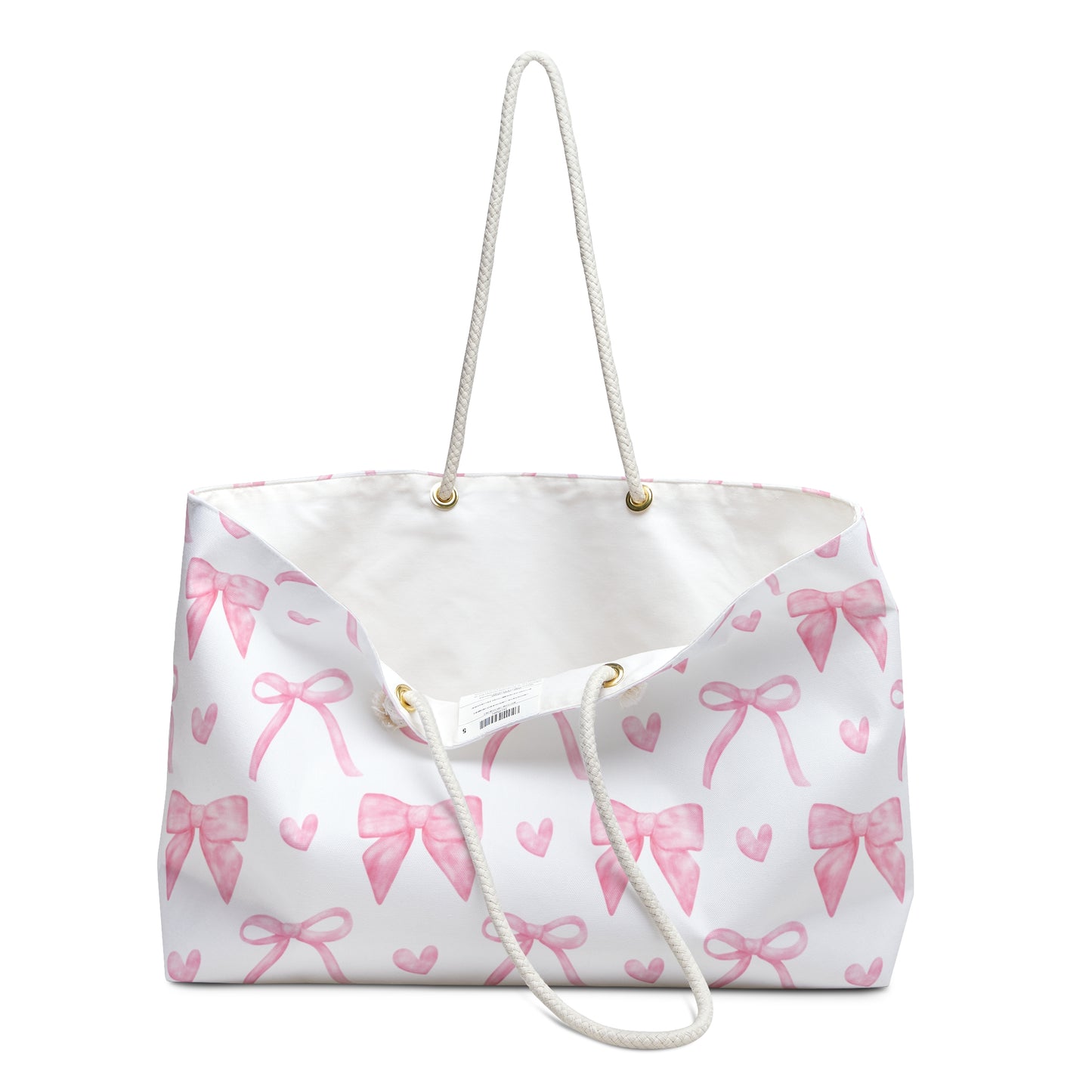 Pink Coquette Weekender Travel Tote Bag Preppy Diaper Bag