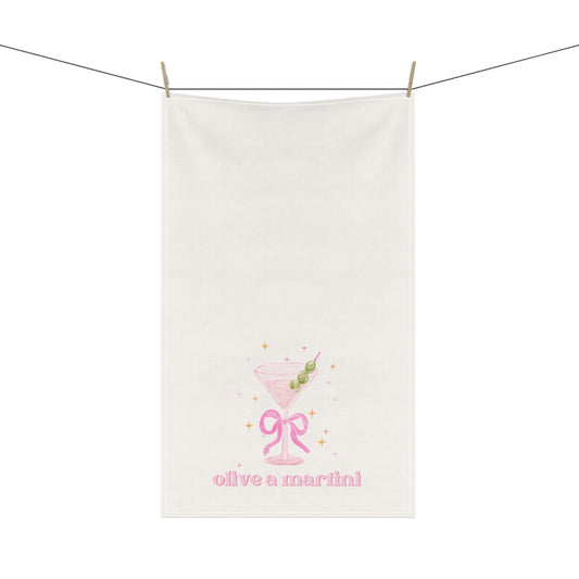 Olive A Martini Martini Tea Towel Funny Hostess Gift