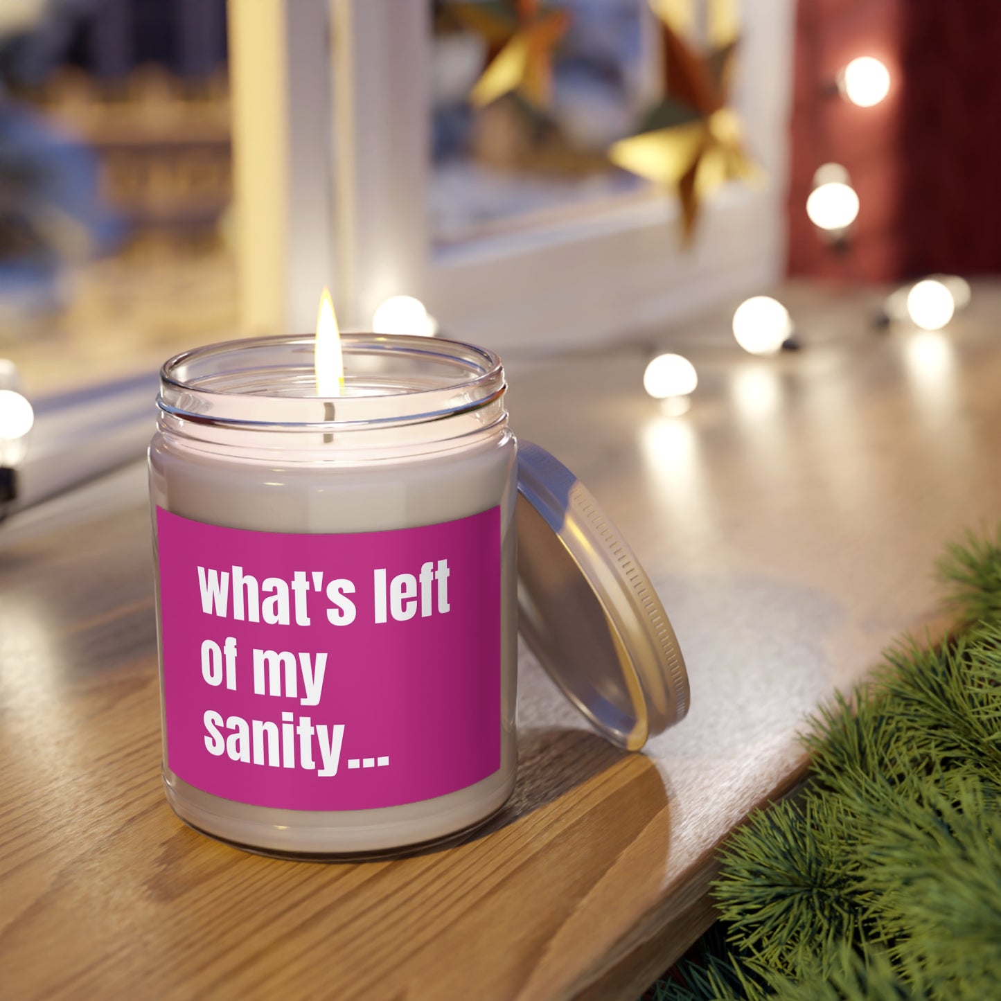 What's Left Of My Sanity Funny Friendship Candle Gift Best Friend Long Distance Gift Gag Gift Premium Coconut Soy Candle