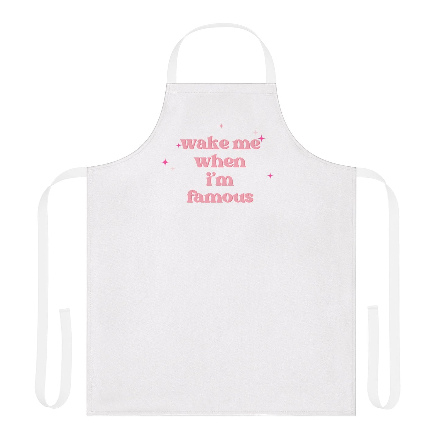 Wake Me When I'm Famous Pastel Retro Kitchen Apron