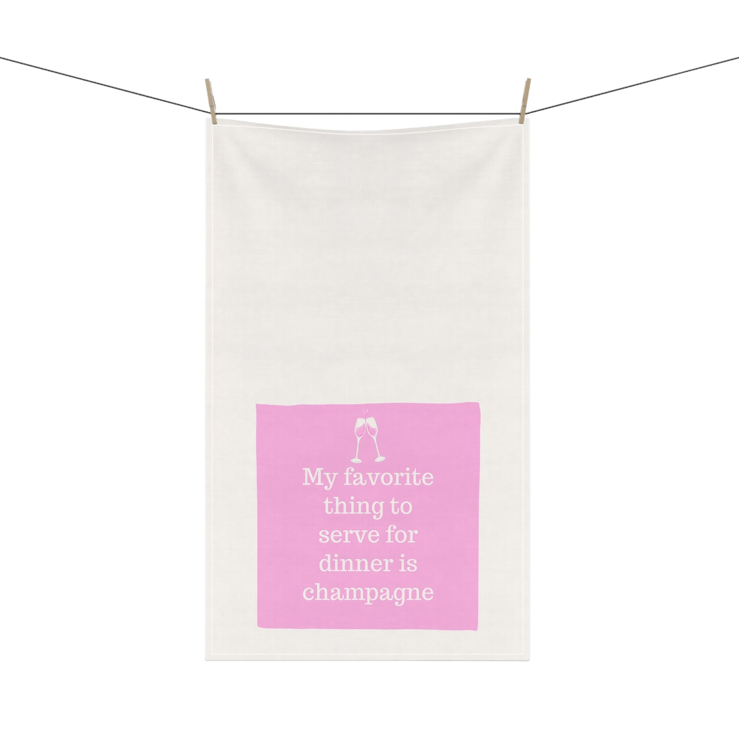 We Drink Champs Kitchen Tea Towel Funny Hostess Party Gift