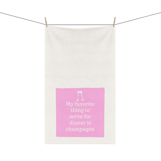 We Drink Champs Kitchen Tea Towel Funny Hostess Party Gift