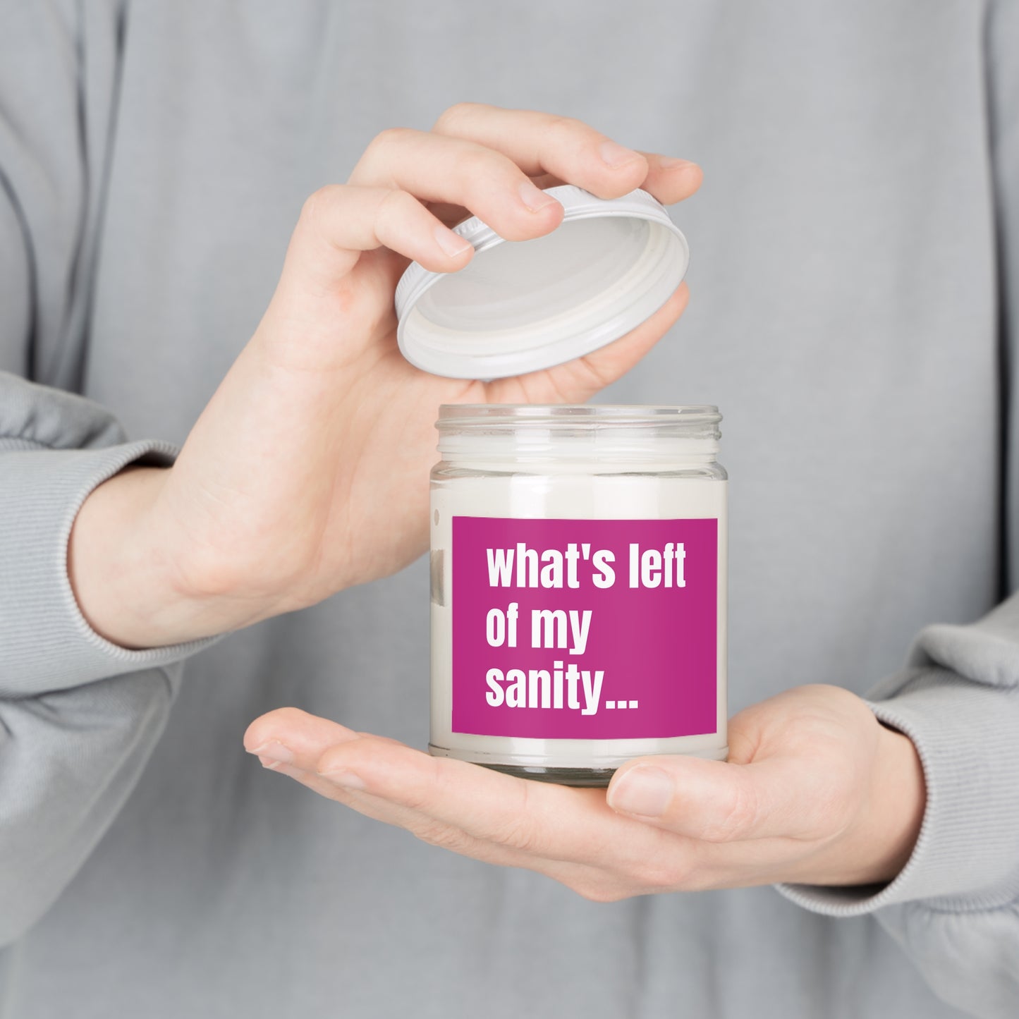 What's Left Of My Sanity Funny Friendship Candle Gift Best Friend Long Distance Gift Gag Gift Premium Coconut Soy Candle