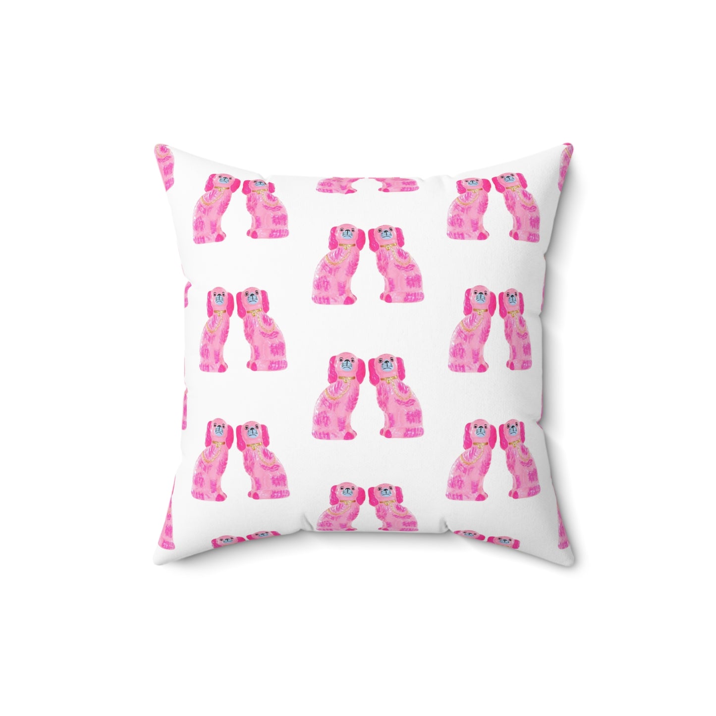 Pink Staffie Pillow