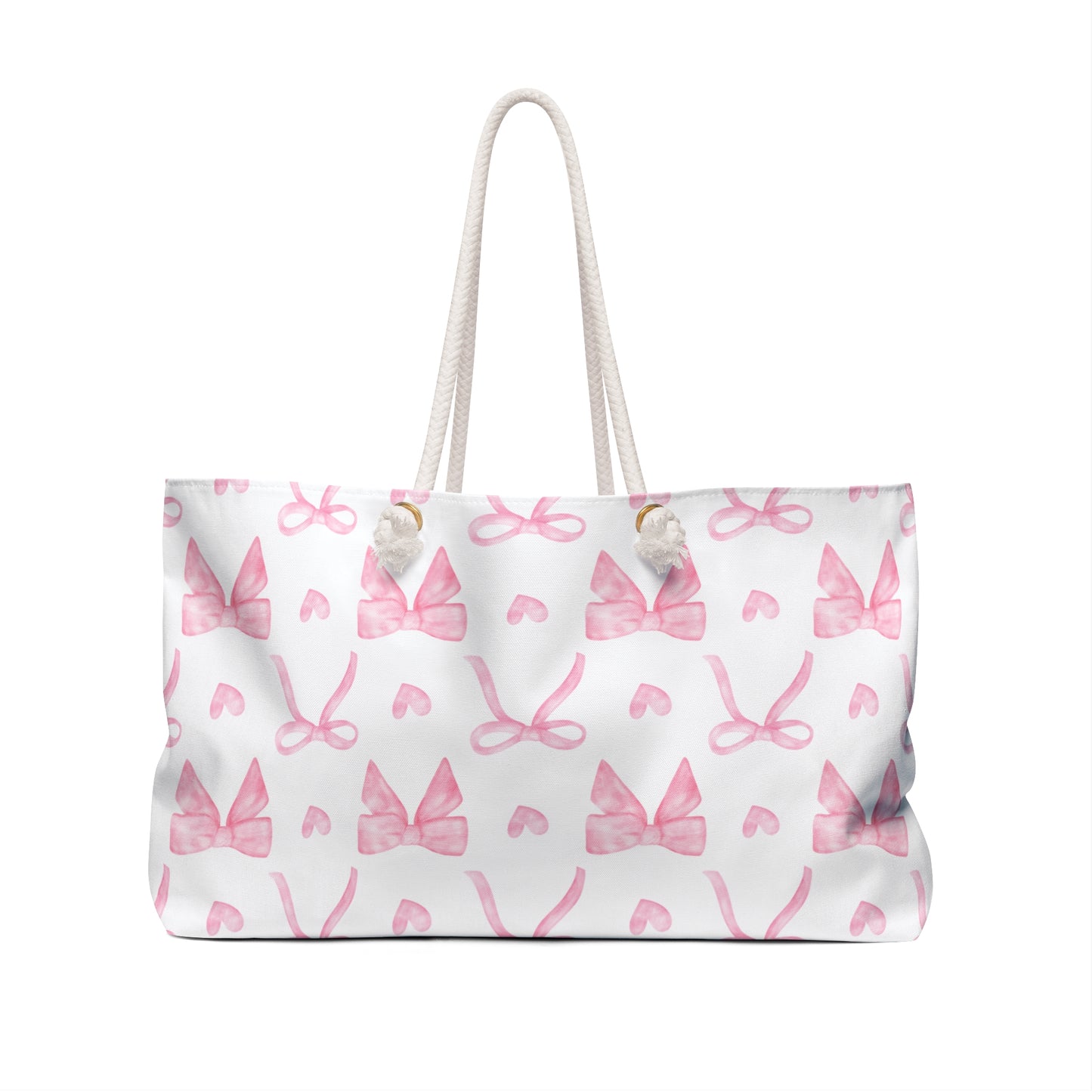 Pink Coquette Weekender Travel Tote Bag Preppy Diaper Bag