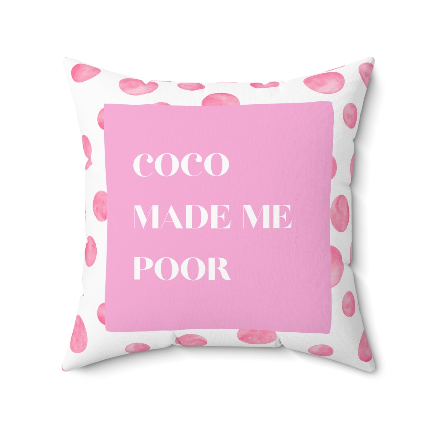 Preppy Pink Throw Toss Pillow Fun Preppy Hostess Gift