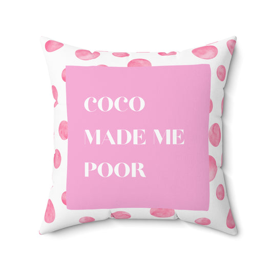 Preppy Pink Throw Toss Pillow Fun Preppy Hostess Gift