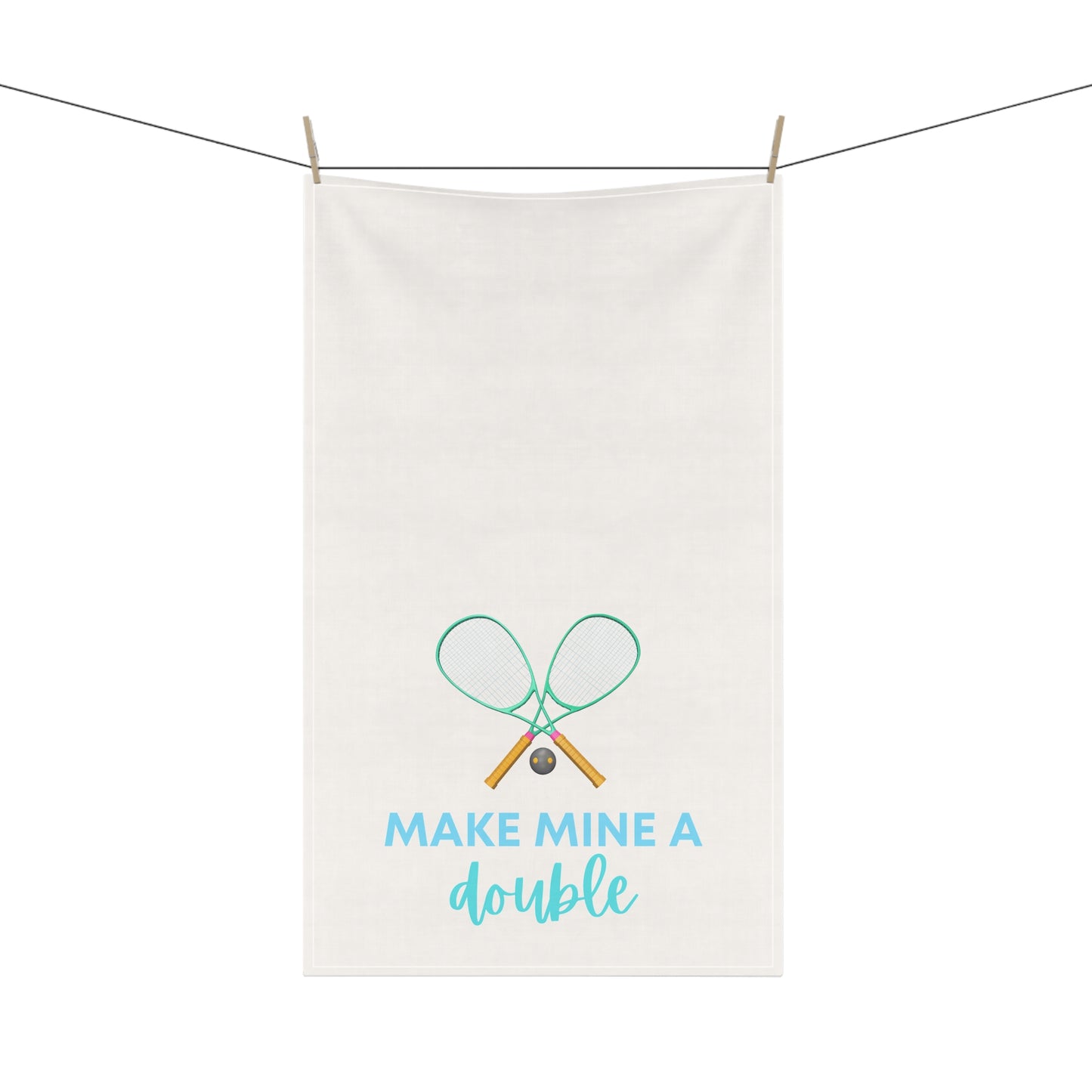 Make Mine A Double Tea Towel Fun Hostess Gift