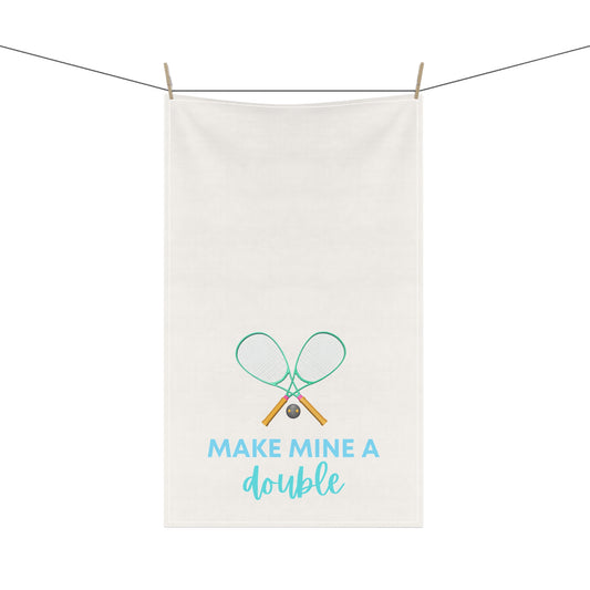 Make Mine A Double Tea Towel Fun Hostess Gift
