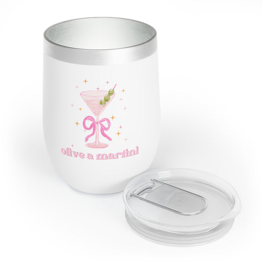 Boozy Martini Chill Wine Tumbler Best Friend Gift Preppy Christmas Gift Funny Cocktail Wine Glass