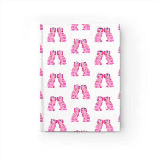 Pink Staffie Journal - Ruled Line