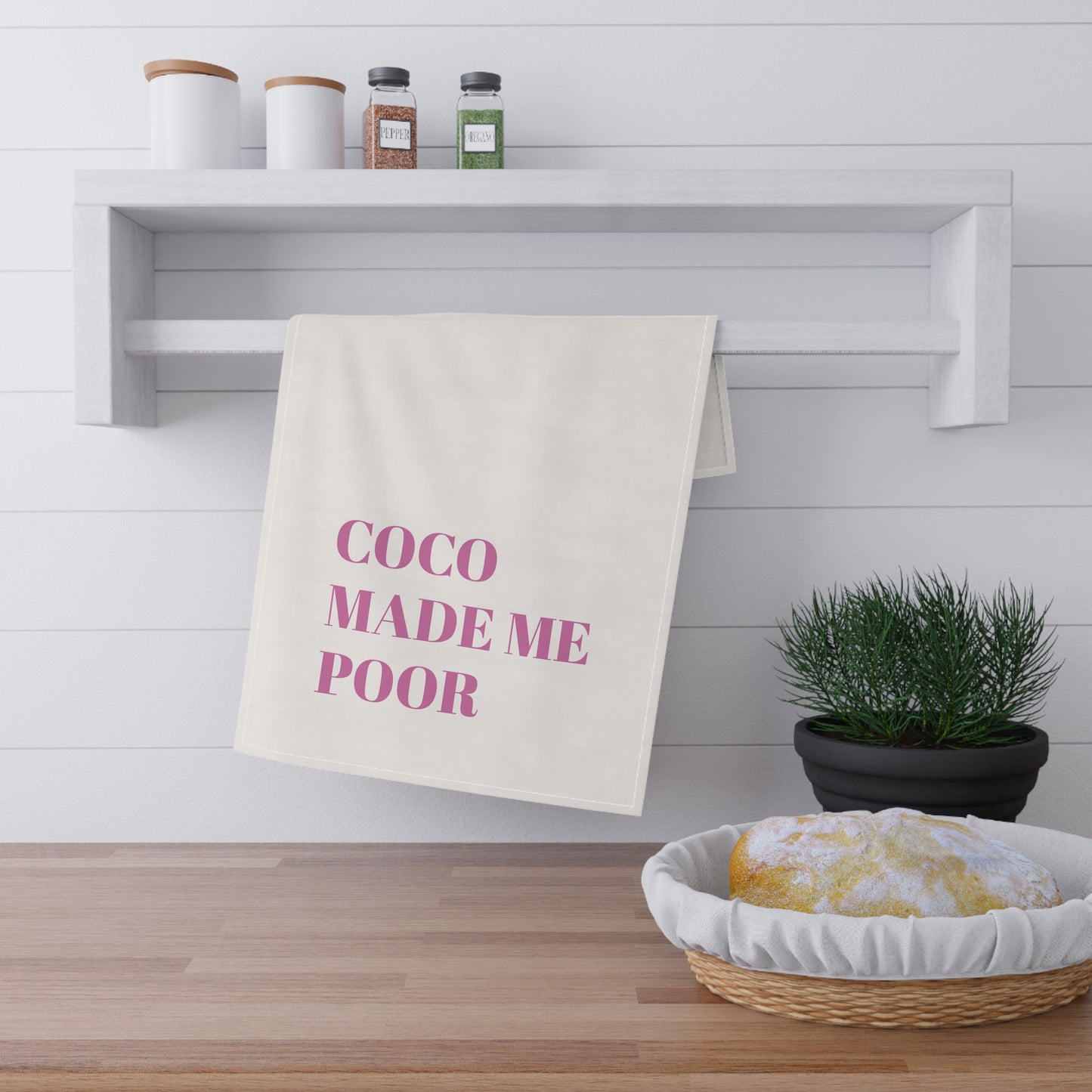 Made Me Poor Tea Towel