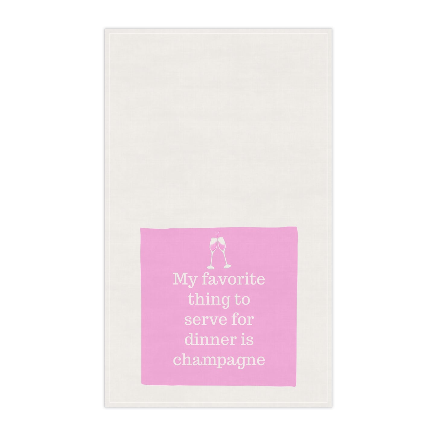 We Drink Champs Kitchen Tea Towel Funny Hostess Party Gift