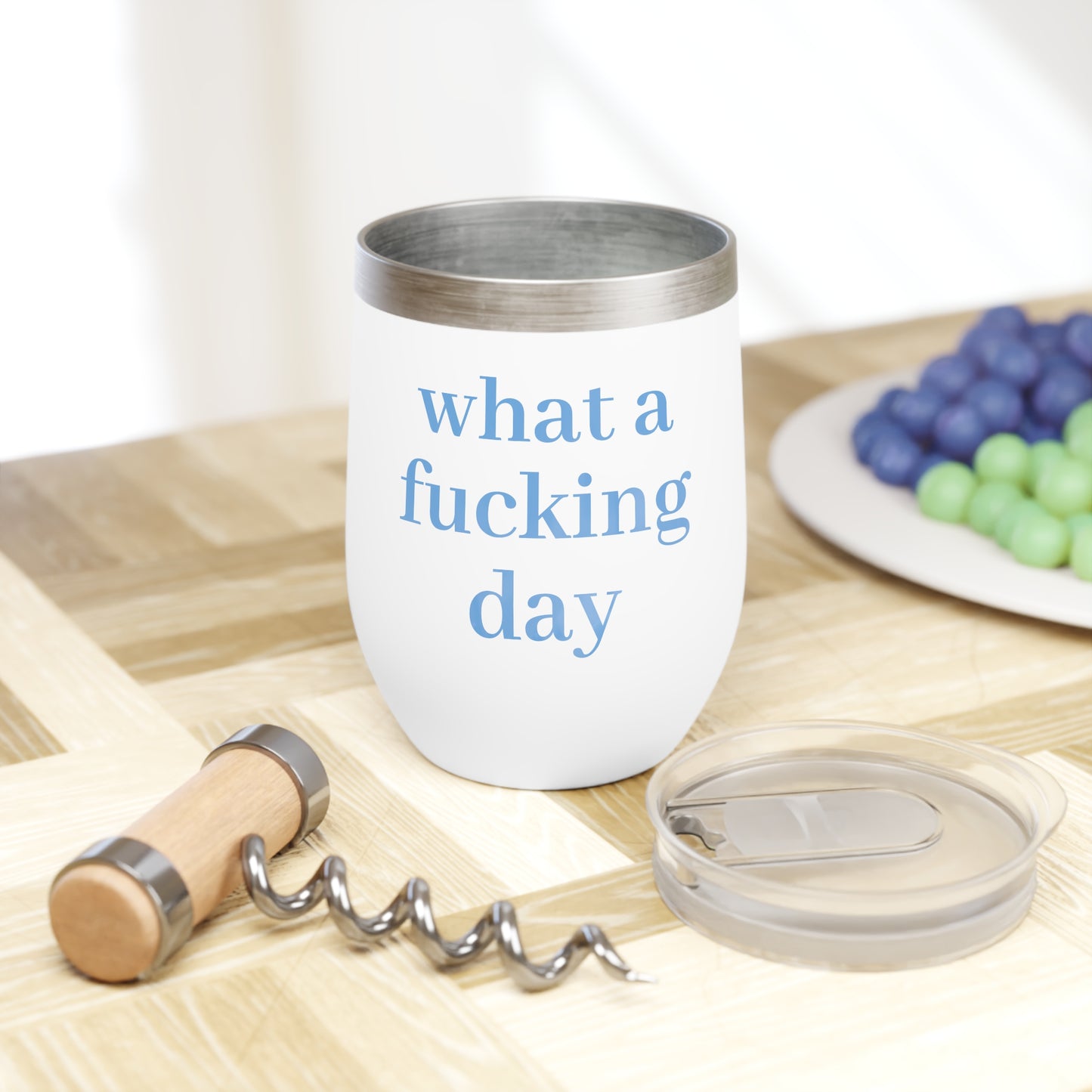 Booze & Bad Decisions Chill Wine Tumbler Funny Hostess Christmas Gift