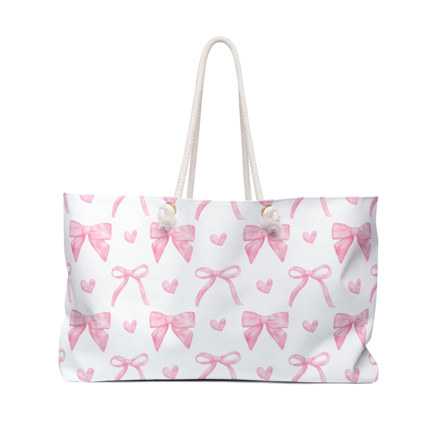 Pink Coquette Weekender Travel Tote Bag Preppy Diaper Bag