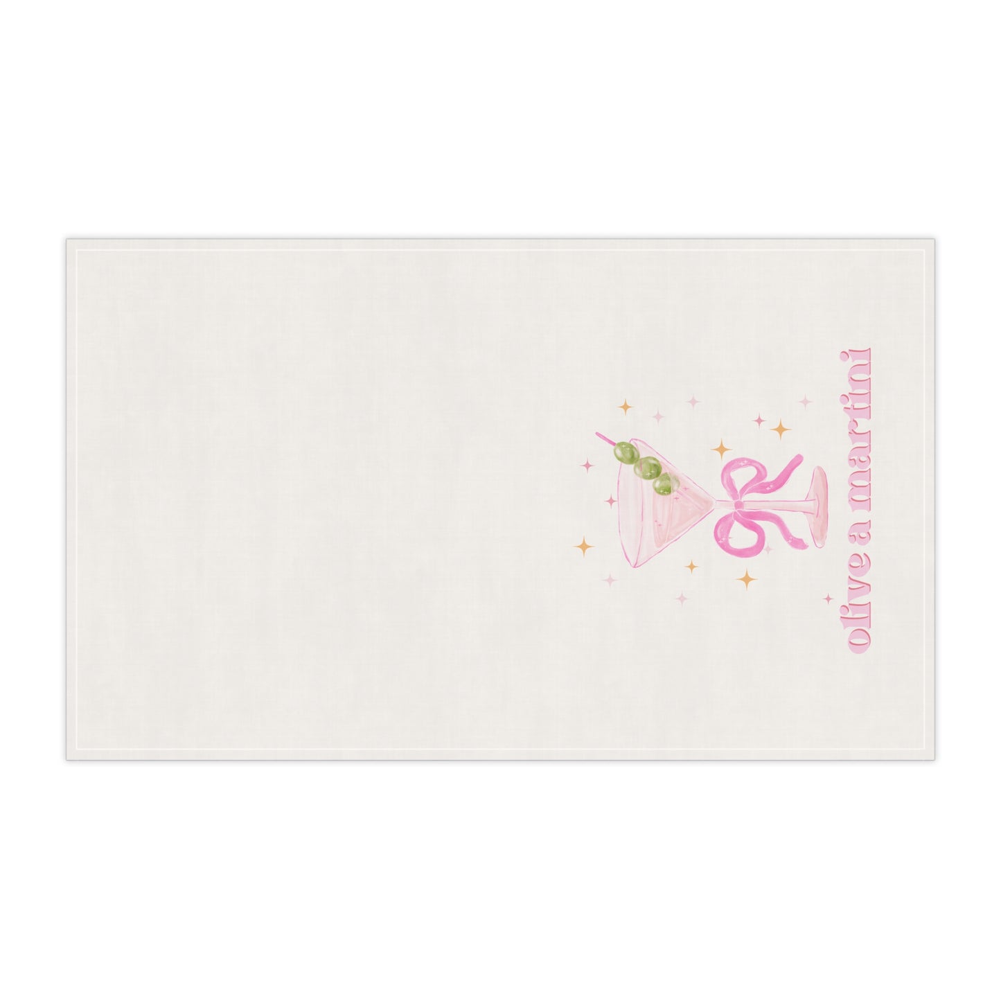 Olive A Martini Martini Tea Towel Funny Hostess Gift