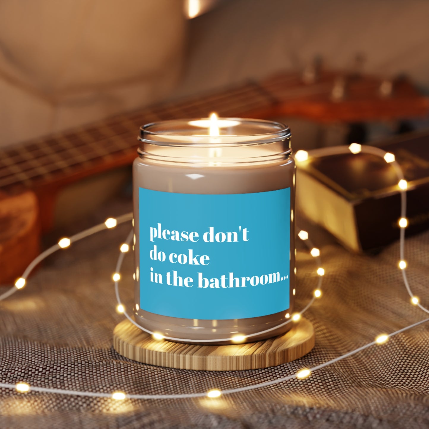 Please Don't Do Coke In The Bathroom Funny Friendship Candle Gift Best Friend Long Distance Gift Gag Gift Premium Coconut Soy Candle