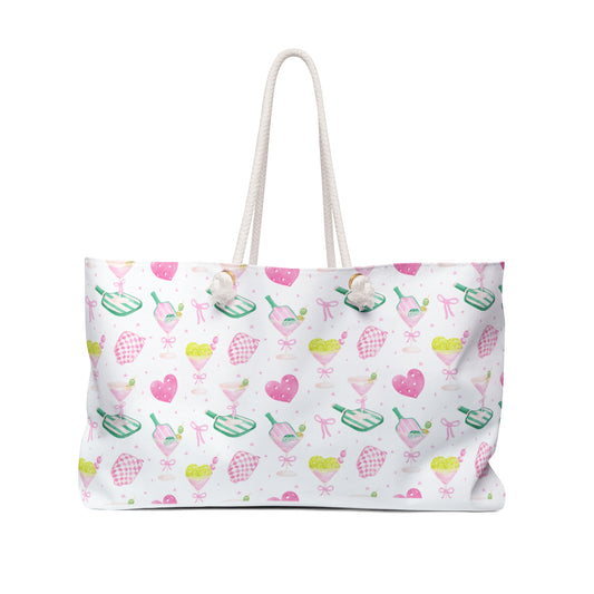 Pickleballer Weekender Travel Tote Bag