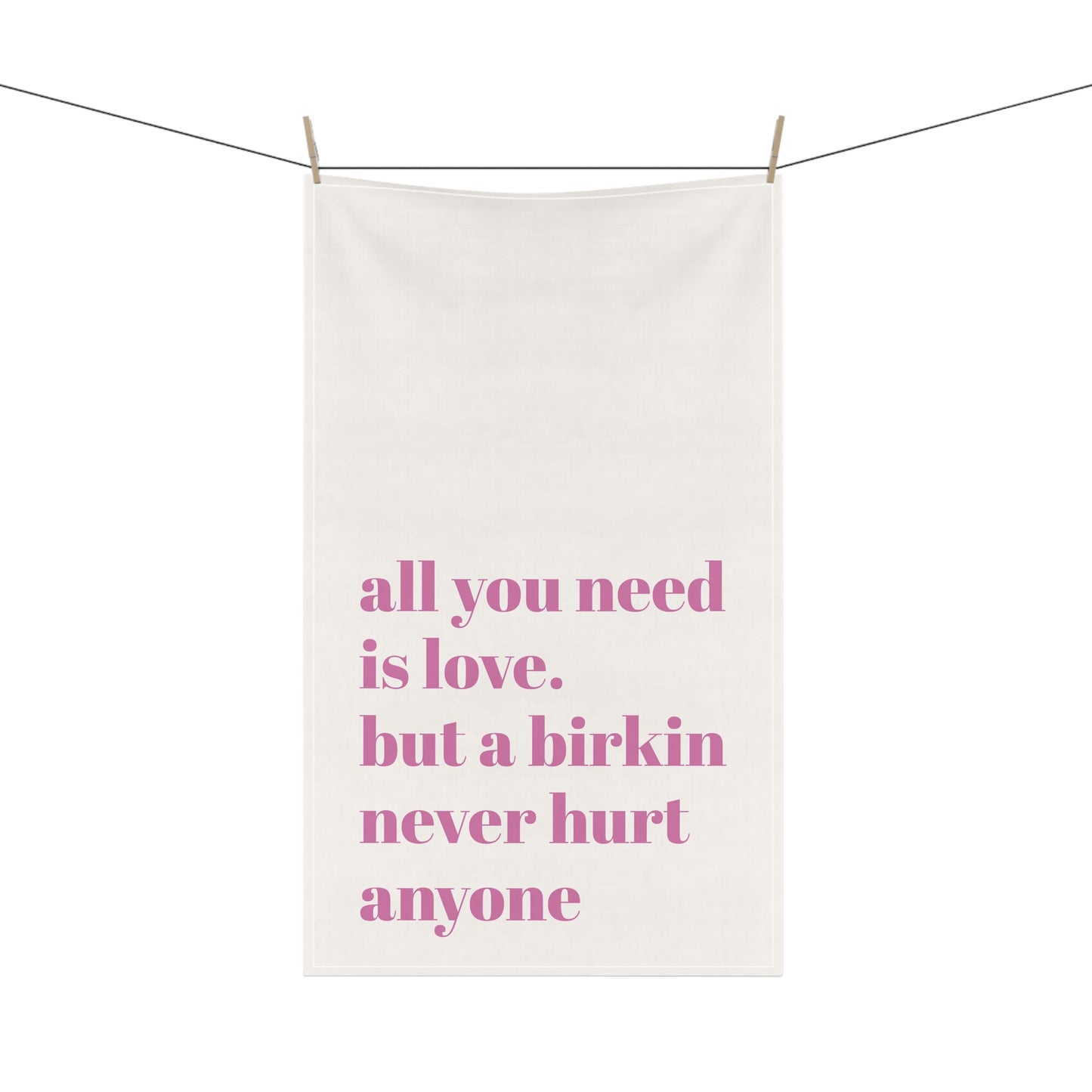 All You Need Is Love Kitchen Tea Towel Funny Hostess Gift