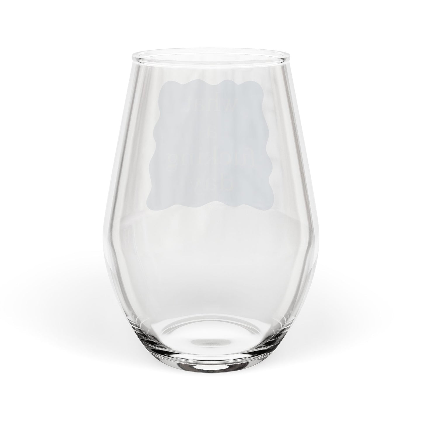 What A Day Stemless Wine Glass | 11.75oz Fun Hostess Gift