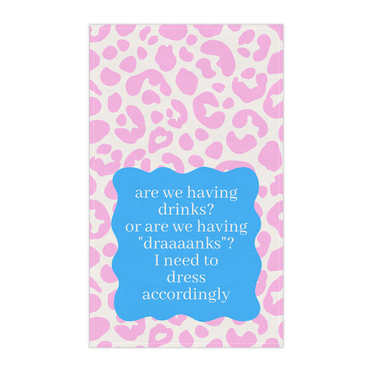 Draaanks Kitchen Tea Towel Funny Cooking Gift Adult Humor Gag Gift Unique Hostess Gift Housewarming Present
