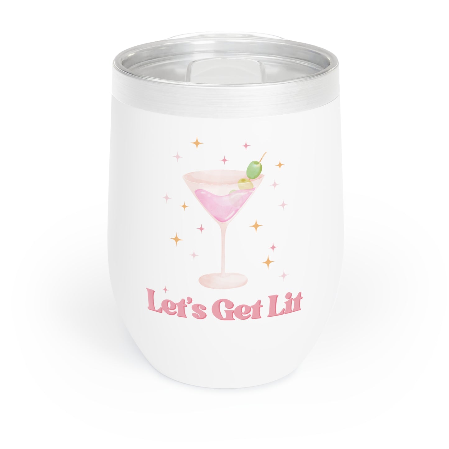 Boozy Martini Chill Wine Tumbler Best Friend Gift Preppy Christmas Gift Funny Cocktail Wine Glass